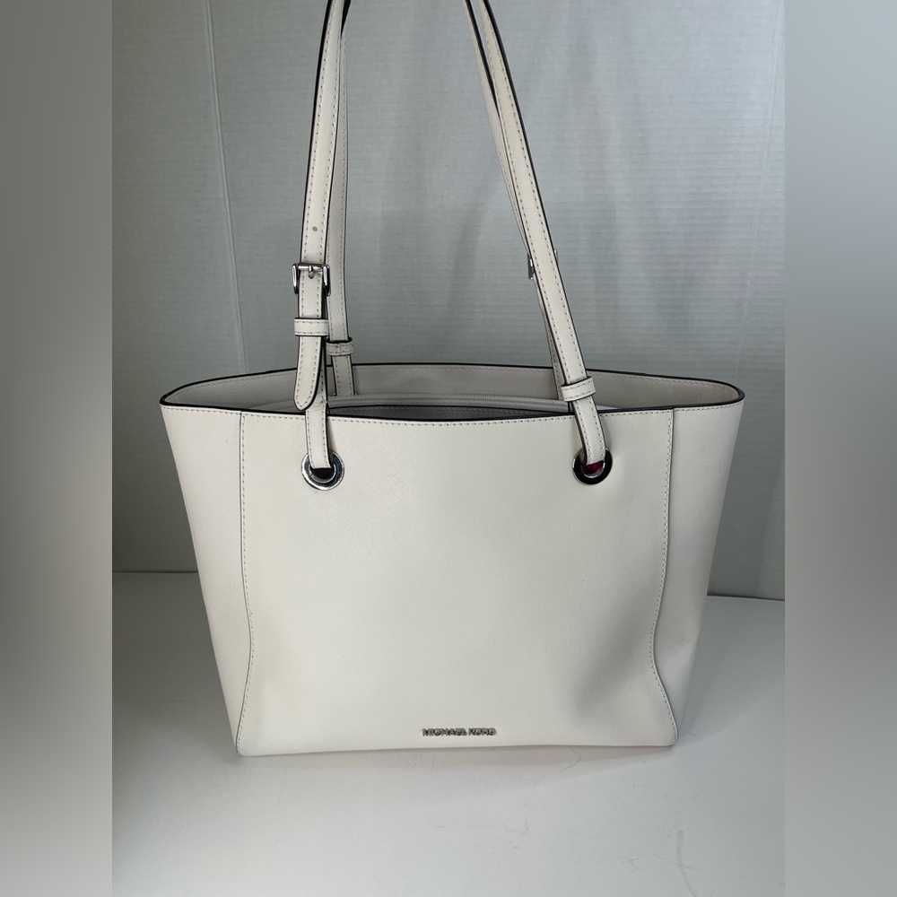 Michael Kors Taupe and Cream Shoulder Bag - Picture 16 of 16